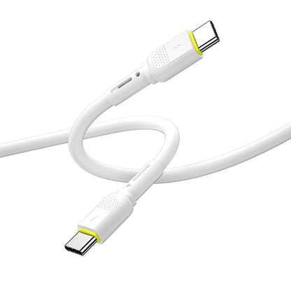 Kabl za podatke i punjenje USB-C - USB-C WiWu Wi-C034, 60W, 1.2m, Beli