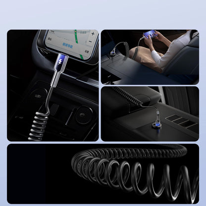 Kabl za prenos podataka i punjenje USB-A - Lightning Joyroom S-A43 Crystal, 18W, 1.5m, Crni