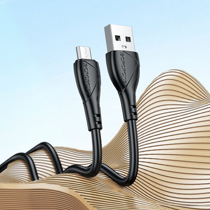 Kabl za podatke i punjenje USB-A - microUSB Borofone BX121 Energy, 18W, 1m, Crni