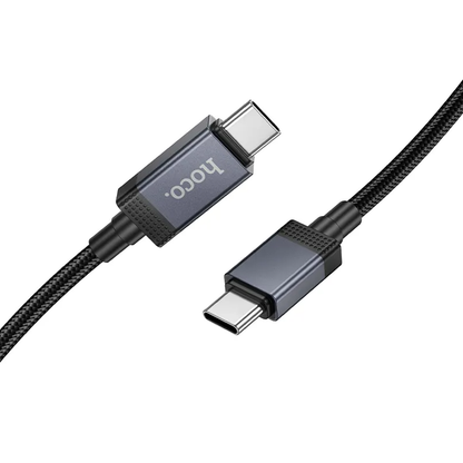 Kabl za podatke i punjenje USB-C - USB-C HOCO X118 Display, 60W, 1m, Crni