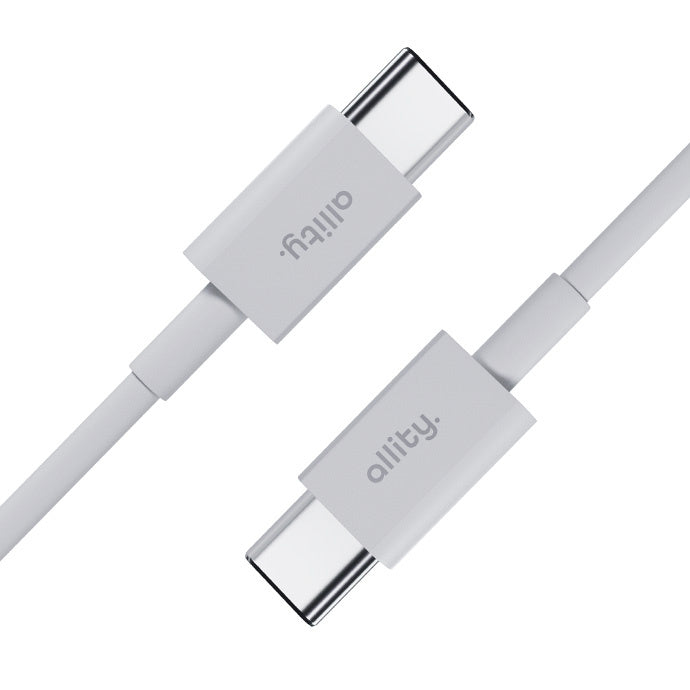 Kabl za prenos podataka i punjenje USB-C - USB-C Allity. AUC-03, 100W, 1m, Bela