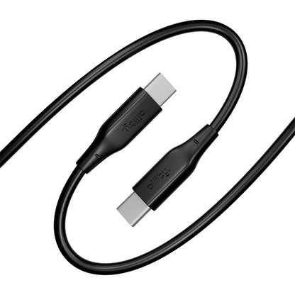 Kabl za podatke i punjenje USB-C - USB-C Allity. AUC-02, 100W, 1m, Crni
