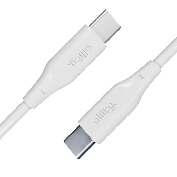 Kabl za podatke i punjenje USB-C - USB-C Allity. AUC-02, 100W, 2m, Bela