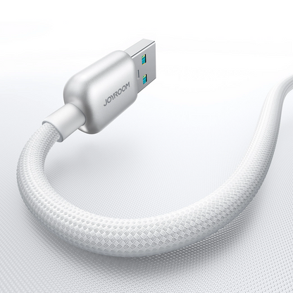 Kabl za prenos podataka i punjenje USB-A - USB-C Joyroom S-A55 StarFlight Display, 66W, 1.2m, Beli