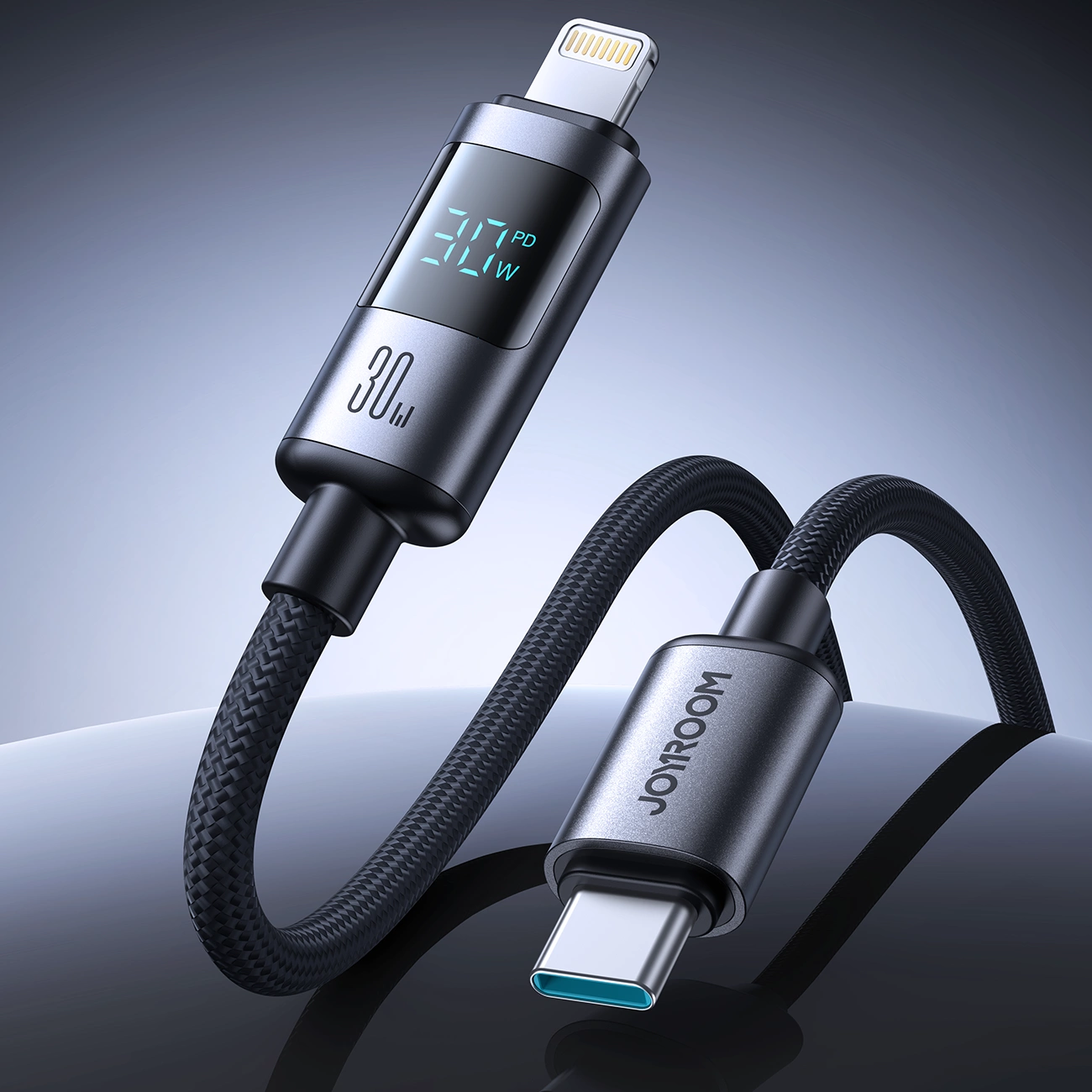 Kabl za podatke i punjenje USB-C - Lightning Joyroom S-A16 Pro Prism Display, 30W, 1.2m, Crni