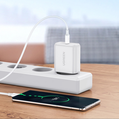 Kabl za prenos podataka i punjenje USB-C - USB-C UGREEN US264, 60W, 0.5m, Bel