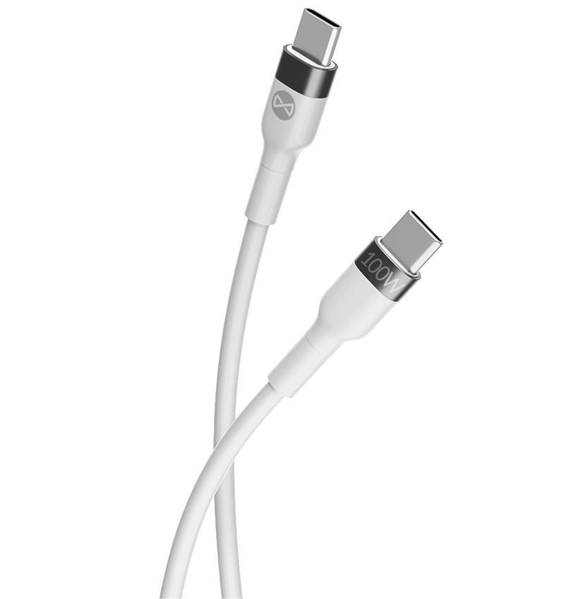 Kabl za podatke i punjenje USB-C - USB-C Forever Flexible, 100W, 2m, Bela