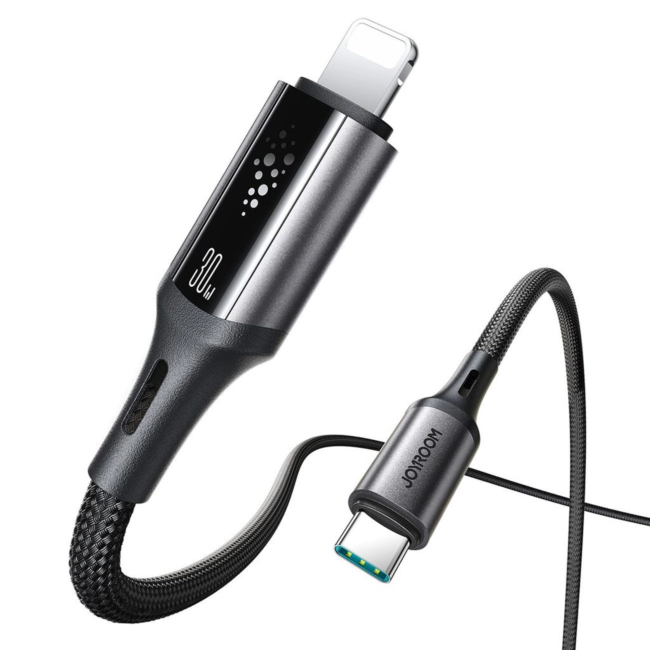 Kabl za podatke i punjenje USB-C - Lightning Joyroom S-A60 StarTalk, 30W, 1.2m, Crni