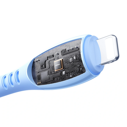Kabl za prenos podataka i punjenje USB-C - Lightning Joyroom S-A59 Vibrant, 30W, 1.2m, Plavi