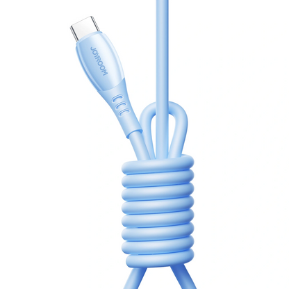 Kabl za podatke i punjenje USB-C - USB-C Joyroom S-A59 Vibrant, 60W, 1.2m, Plavi