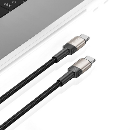 Kabl za prenos podataka i punjenje USB-C - USB-C Tech-Protect Ultraboost EVO, 100W, 1m, Srebrni