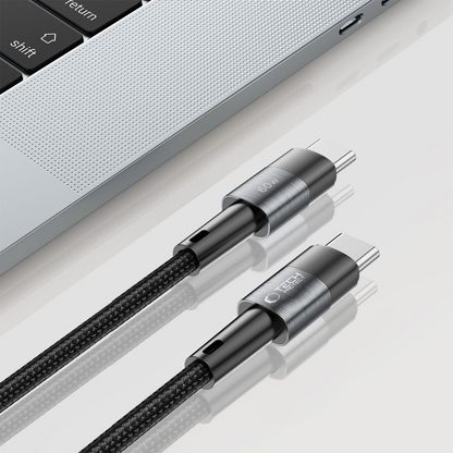 USB-C - USB-C kabl za prenos podataka i punjenje Tech-Protect Ultraboost, 60W, 2m, Siva