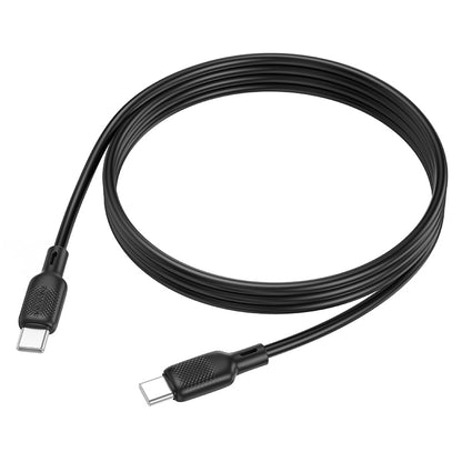 Kabl za prenos podataka i punjenje USB-C - USB-C Borofone BX113 Lenny, 60W, 1m, Crna