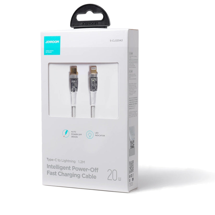 USB-C - Lightning kabl za prenos podataka i punjenje Joyroom S-CL020A3, 20W, 1.2m, Bela