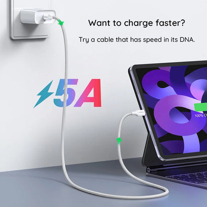 Kabl za prenos podataka i punjenje USB-C - USB-C UGREEN L502, 100W, 1m, Narandžasti