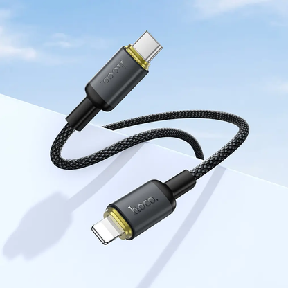 USB-C - Lightning HOCO X128 Benefit kabl za prenos podataka i punjenje, 30W, 1m, Crna