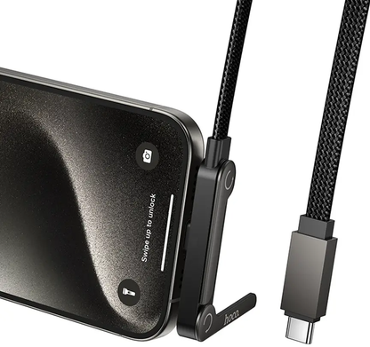 USB-C - USB-C HOCO U150 Exquisite kabl za prenos podataka i punjenje, 60W, 1.2m, Crna