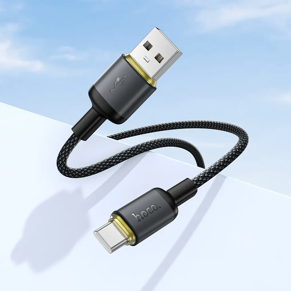 Kabl za prenos podataka i punjenje USB-A - USB-C HOCO X128 Benefit, 36W, 1m, Crni