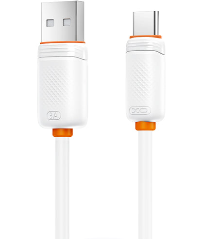 Kabl za prenos podataka i punjenje USB-A - USB-C XO Design NB302, 18W, 1m, Bela