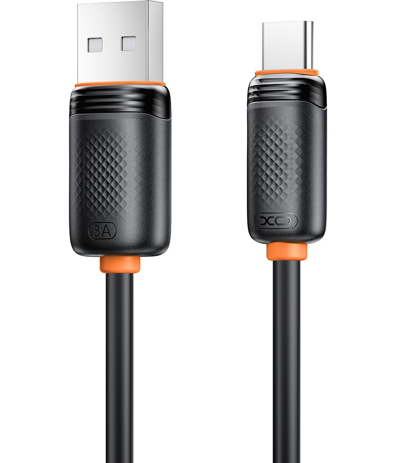Kabl za prenos podataka i punjenje USB-A - USB-C XO Design NB302, 18W, 1m, Crni