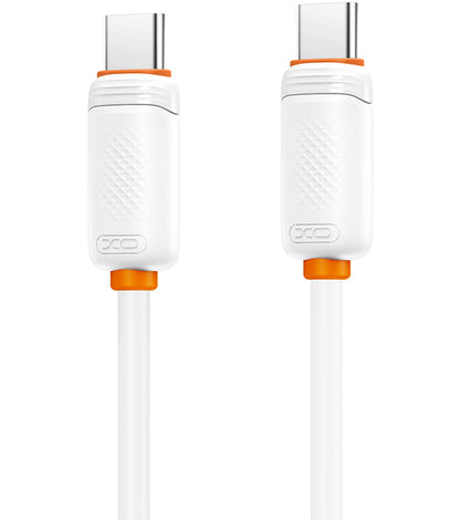 USB-C - USB-C kabl za prenos podataka i punjenje XO Design NB-Q302B, 60W, 1m, Bela