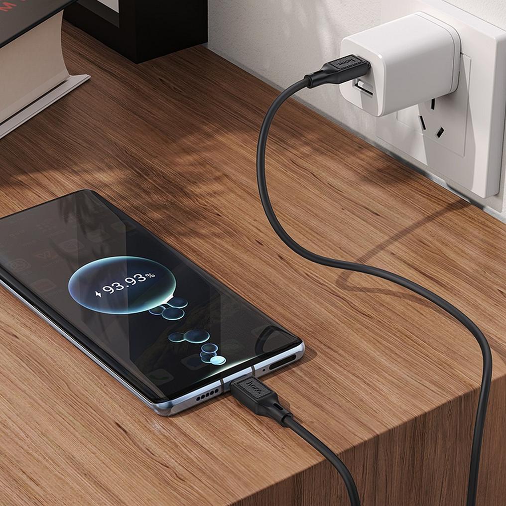 USB-C - USB-C HOCO X90 kabl za prenos podataka i punjenje, 60W, 1m, Crni