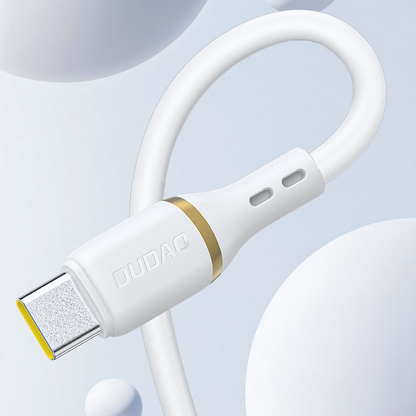 Kabl za prenos podataka i punjenje USB-A - USB-C Dudao L25T, 100W, 1m, Bela