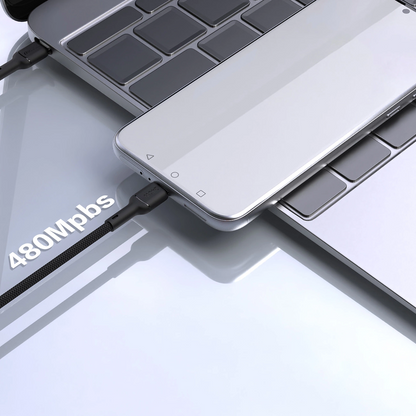 USB-C - USB-C kabl za prenos podataka i punjenje Dudao L9C Max, 240W, 1.2m, Crna