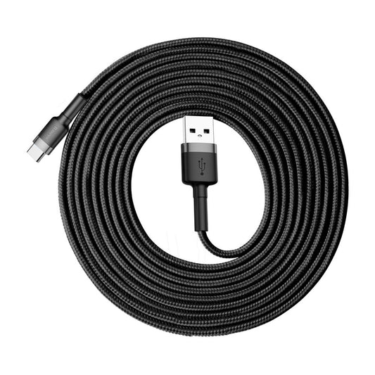 Kabel za Prijenos Podataka i Punjenje USB-A - USB-C Baseus Cafule, 18W, 3m, Sivi CATKLF-UG1
