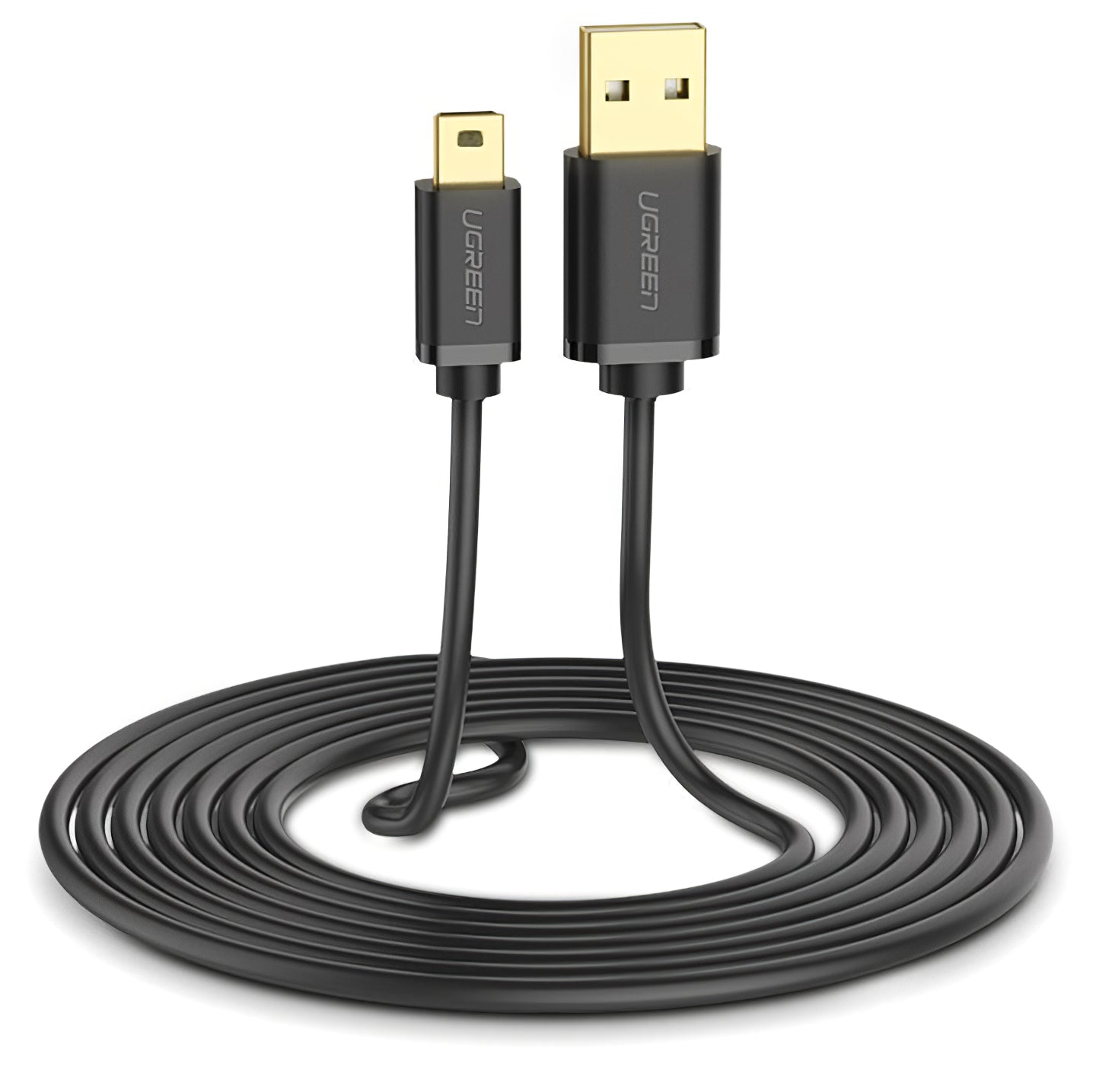 Kabl za Prenos Podataka i Punjenje USB-A - miniUSB UGREEN US132, 2m, Crni