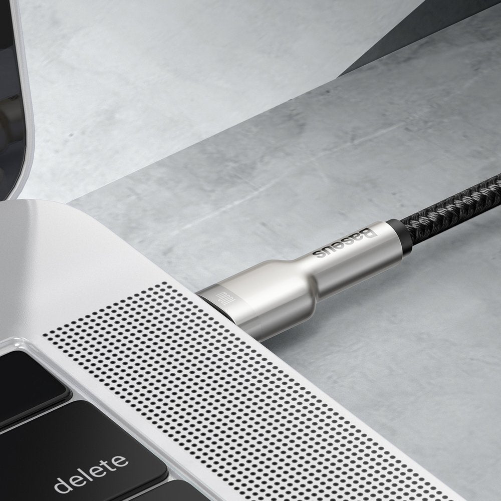 Kabl za Prenos Podataka i Punjenje USB-C - USB-C Baseus Cafule Metal Series, 100W, 1m, Crni CATJK-C01