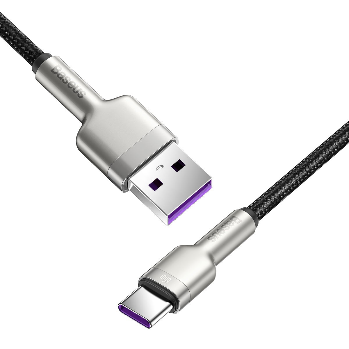 Kabel za Prijenos Podataka i Punjenje USB-A - USB-C Baseus Cafule Metal Series, 66W, 1m, Crni CAKF000101