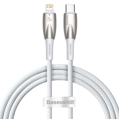 Baseus Glimmer Series USB-C - Lightning Data and Charging Cable, 20W, 1m, White CADH000002 