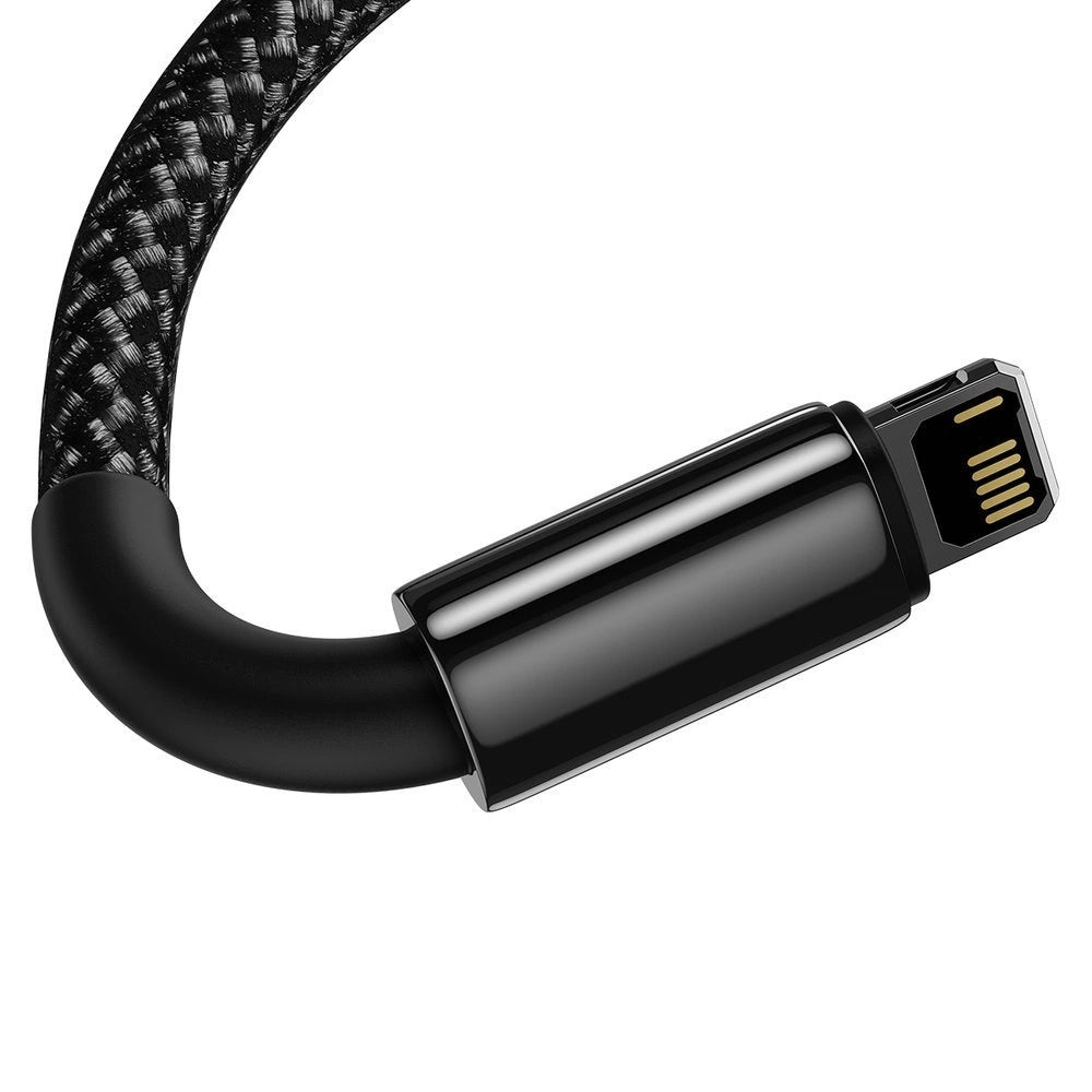 Kabel za Prijenos Podataka i Punjenje USB-A - Lightning Baseus Tungsten Gold, 20W, 1m, Crni CALWJ-01