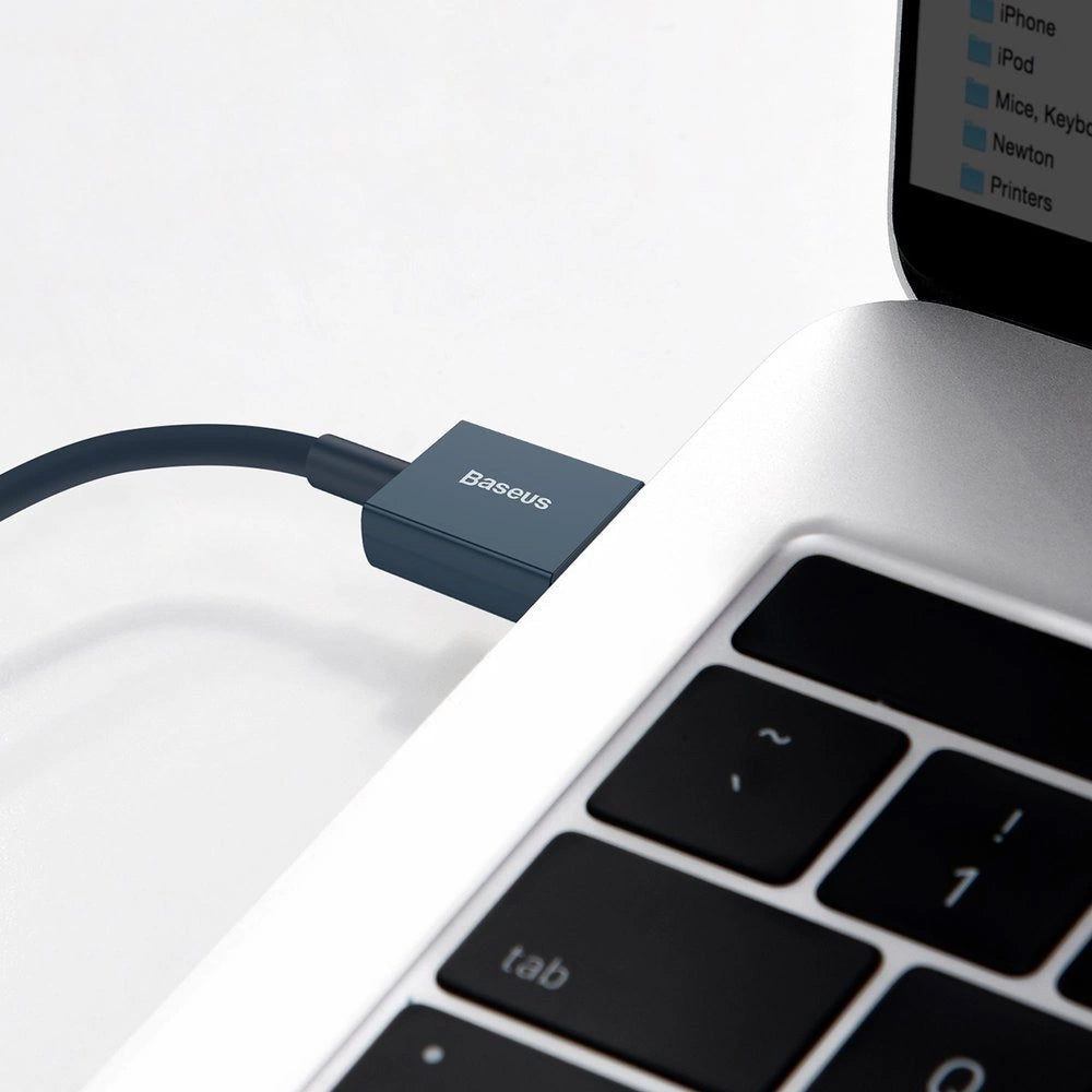 Kabel za Prijenos Podataka i Punjenje USB-A - Lightning Baseus Superior Series, 20W, 1m, Plavi CALYS-A03