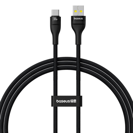 Kabl za prenos podataka i punjenje USB-A - USB-C Baseus Flash Series II, 100W, 1m, Crni P10311804111-00