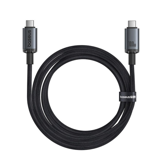 Kabl za Prenos Podataka i Punjenje USB-C - USB-C Baseus Crystal Shine Series, 100W, 20Gbps, 1.5m, Crni P10318204111-00