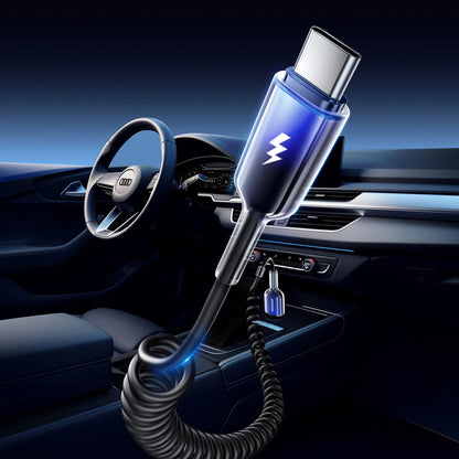 Kabl za podatke i punjenje USB-A - USB-C Joyroom S-A43 Crystal, 60W, 1.5m, Crni