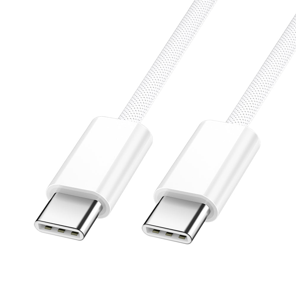 Kabl za prenos podataka i punjenje USB-C - USB-C BWOO BO-X284, 60W, 1m, Bela