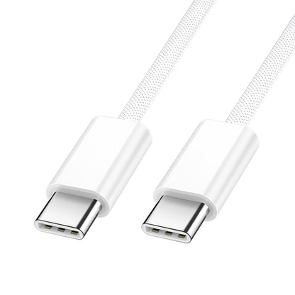 Kabl za prenos podataka i punjenje USB-C - USB-C BWOO BO-X284, 60W, 1m, Bela