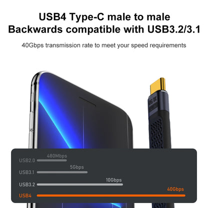 Kabl za prenos podataka i punjenje USB-C - USB-C OEM Angled 8K Video, 240W, 0.15m, Crni