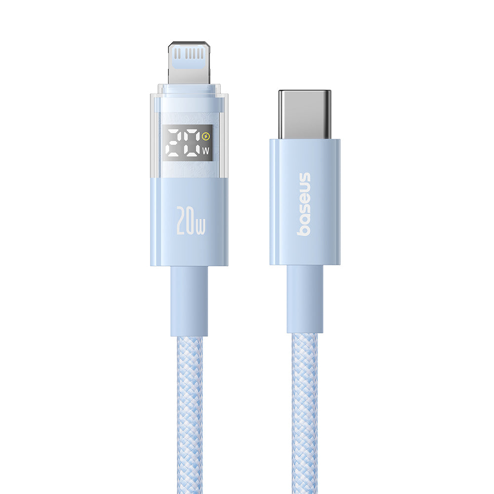 Kabl za prenos podataka i punjenje USB-C - Lightning Baseus Display 2, 20W, 1m, Plavi P10382703311-00