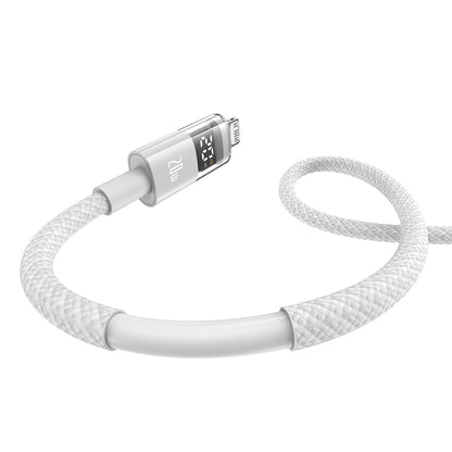 Kabl za prenos podataka i punjenje USB-C - Lightning Baseus Display 2, 20W, 2m, Beli P10382703211-01