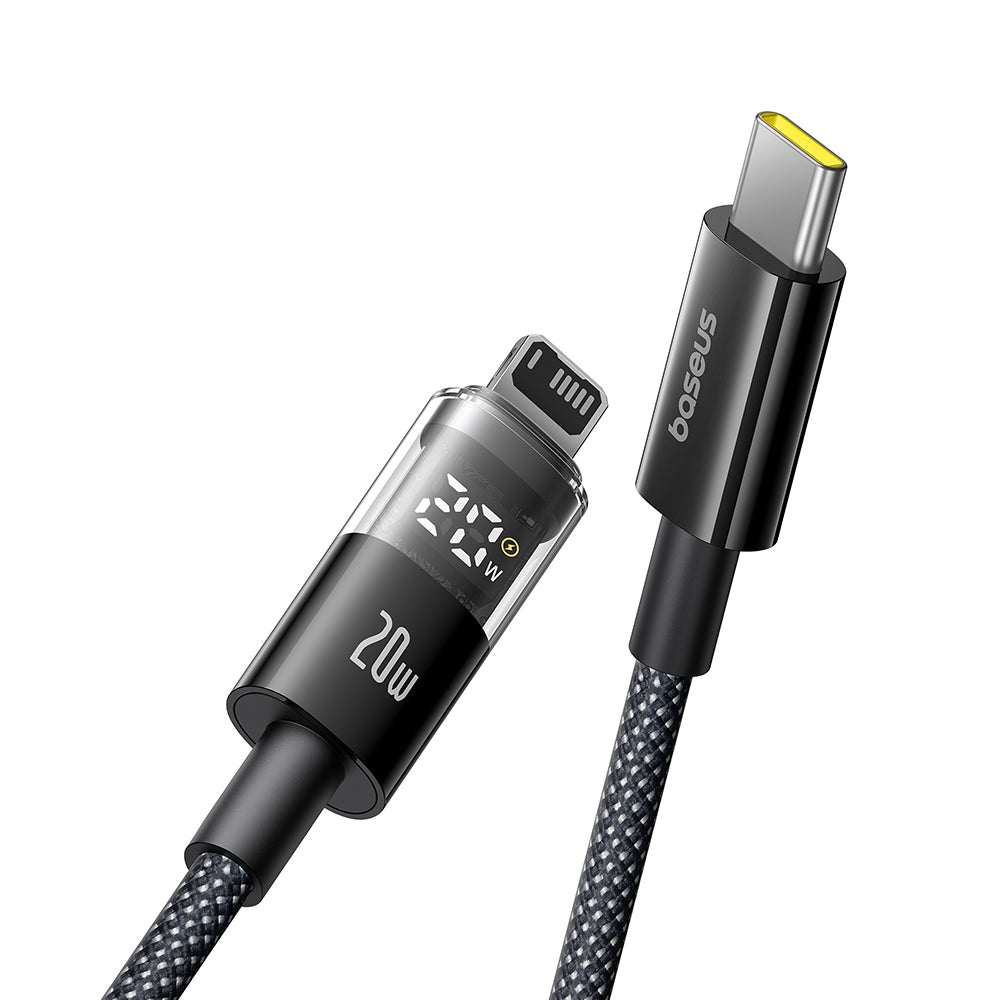 Kabl za podatke i punjenje USB-C - Lightning Baseus Display 2, 20W, 2m, Crni P10382703121-01