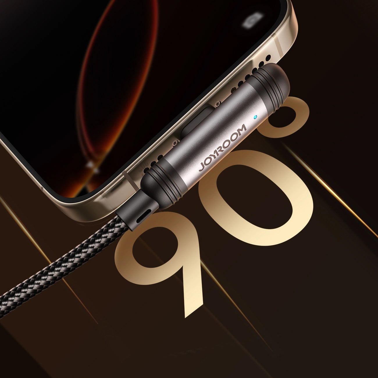 Kabl za prenos podataka i punjenje USB-C - Lightning Joyroom S-A56 EnjoyX Angled, 30W, 1.2m, Crni