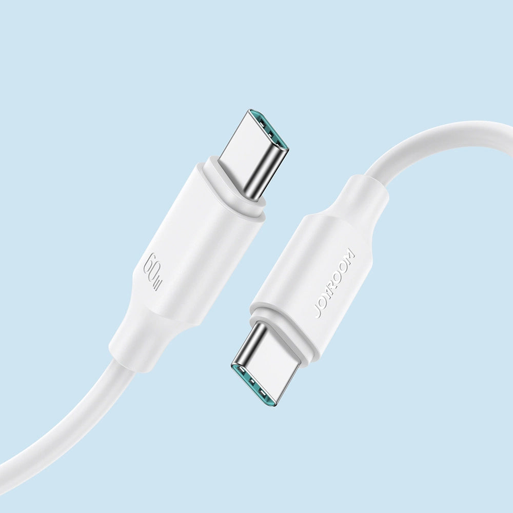Kabl za prenos podataka i punjenje USB-C - USB-C Joyroom S-A9, 60W, 1m, Bel