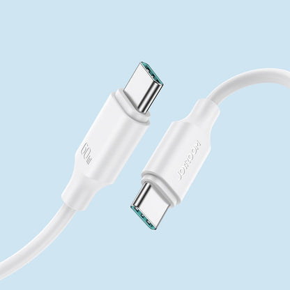 Kabl za prenos podataka i punjenje USB-C - USB-C Joyroom S-A9, 60W, 1m, Bel