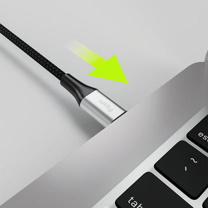 Kabl za prenos podataka i punjenje USB-C - USB-C Allity. AUC-01, 100W, 2m, Crni