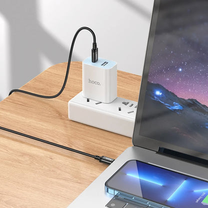 Kabl za prenos podataka i punjenje USB-C - USB-C HOCO X91, 60W, 3m, Crni