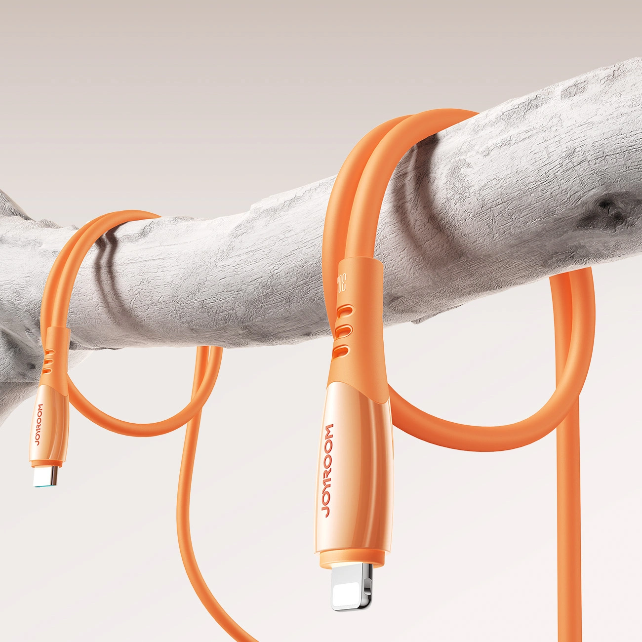 Kabl za prenos podataka i punjenje USB-C - Lightning Joyroom S-A59 Vibrant, 30W, 1.2m, Narandžasti